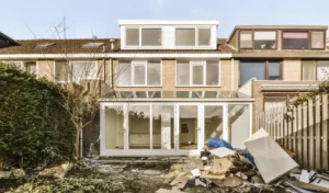 Waste outside home mess