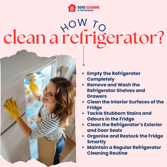 How to clean a refrigerator
